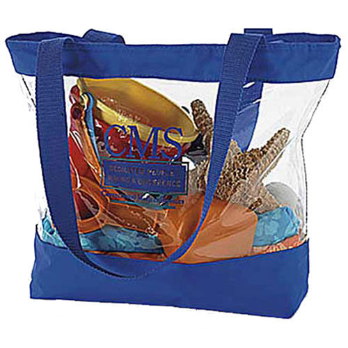 Clear Tote with Color Trim